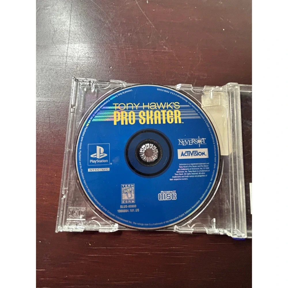 Tony Hawks Pro Skater PS1 Original PlayStation Disc Only-Not tested